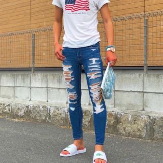 American Eagle - アメリカンイーグル デニムの通販 by ピザじゃなくて ...