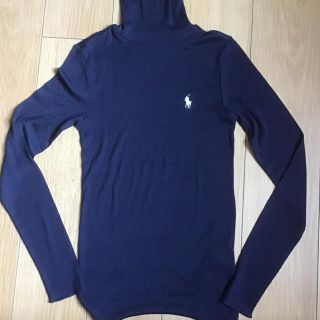 ラルフローレン(Ralph Lauren)のRALPH LAUREN SPORT タートルネック　長袖　ネイビー　Mサイズ(Tシャツ(長袖/七分))