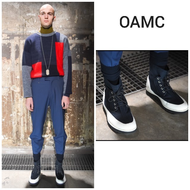 Jil Sander(ジルサンダー)のOAMC キャンパスツートーンブーツ メンズの靴/シューズ(スニーカー)の商品写真