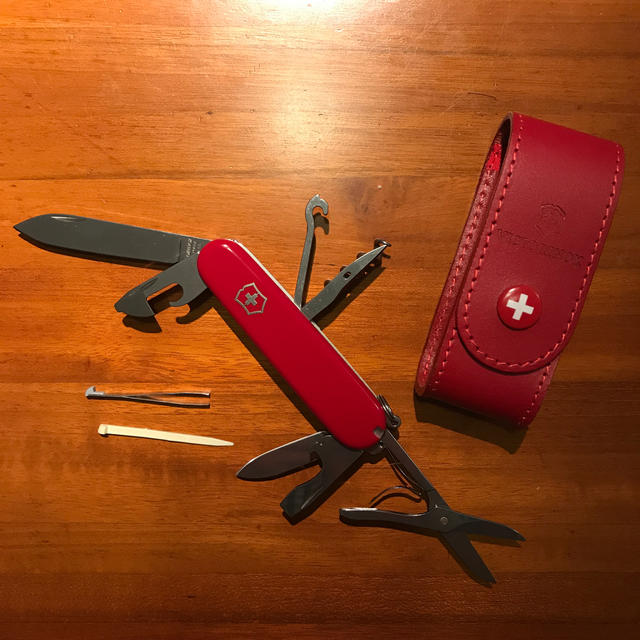 VICTORINOX - ビクトリノックス アーミーナイフ レザーケース付 新品 ...