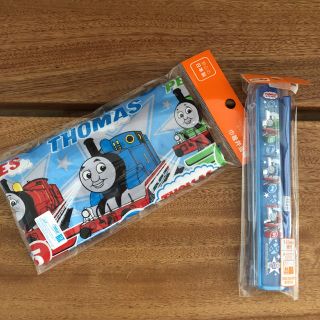 トーマス  お弁当袋　お箸(ランチボックス巾着)