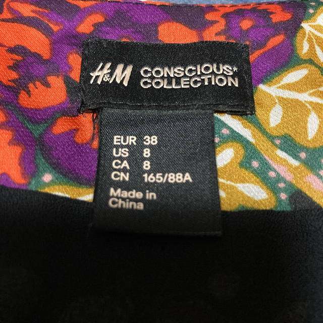 H&M  鮮やか花柄ワンピース　　38 2