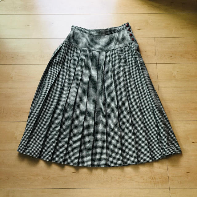 vintage pleats long skirt