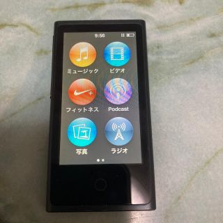 アップル(Apple)のiPod nano 第7世代　16GB  黒(ポータブルプレーヤー)