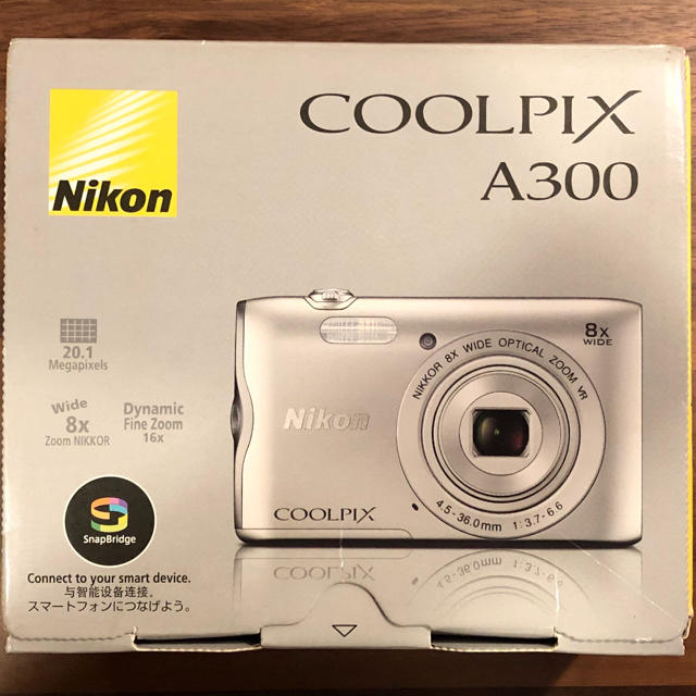 Nikon(ニコン)の【つむつむ様専用】保証書付き・Nikon COOLPIX A300 　新品未使用 スマホ/家電/カメラのカメラ(コンパクトデジタルカメラ)の商品写真