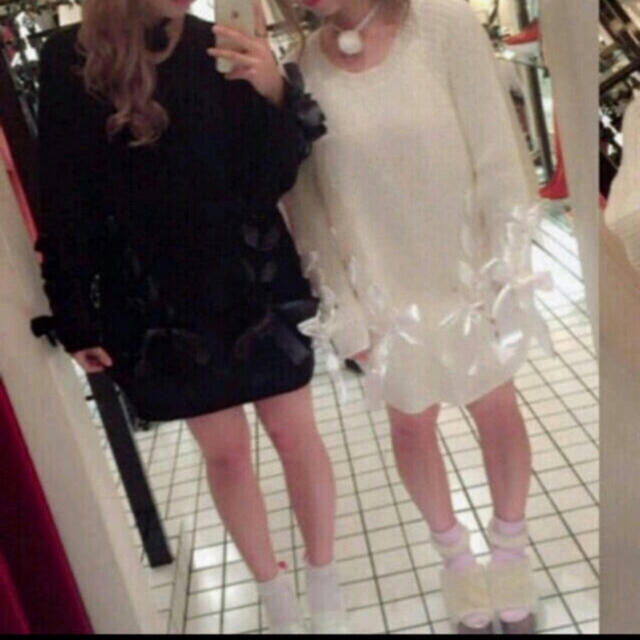 onespo リボンニットワンピ