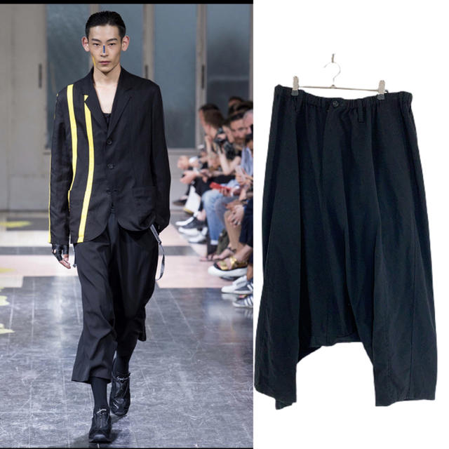16ss ヨウジヤマモト オム LOOK26 ウールギャバジン サルエルパンツ
