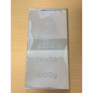 徳力純銀1キロバー　1000グラム 銀 インゴット(貨幣)