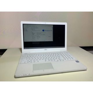 フジツウ(富士通)のノートパソコン(i7-7700,16GBメモリ,SSD500GB)office(ノートPC)