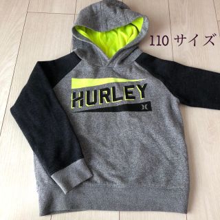 ハーレー(Hurley)の【HURLEY ４歳　5歳　110  裏起毛パーカー　トレーナー】(Tシャツ/カットソー)