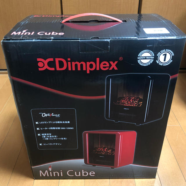 Dimplex 電気暖炉 MiniCube 新品 スマホ/家電/カメラの冷暖房/空調(電気ヒーター)の商品写真