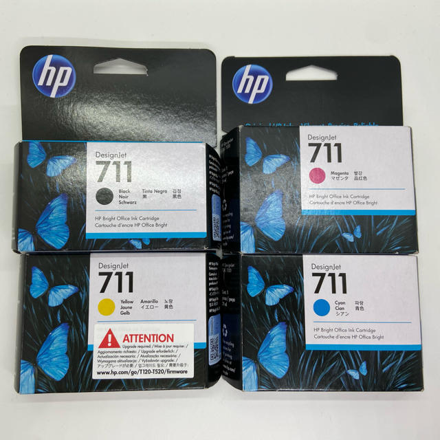 hp 711 インク４色セット　新品未使用