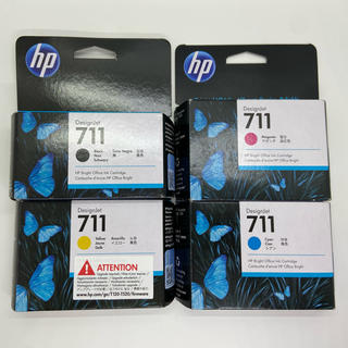 ヒューレットパッカード(HP)のhp 711 インク４色セット　新品未使用(OA機器)