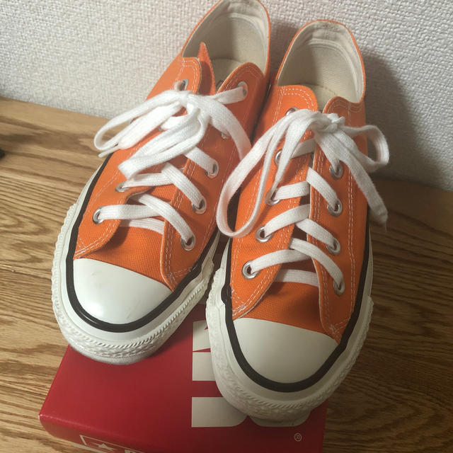 期間限定値下げ コンバース オレンジ 日本製 - スニーカー