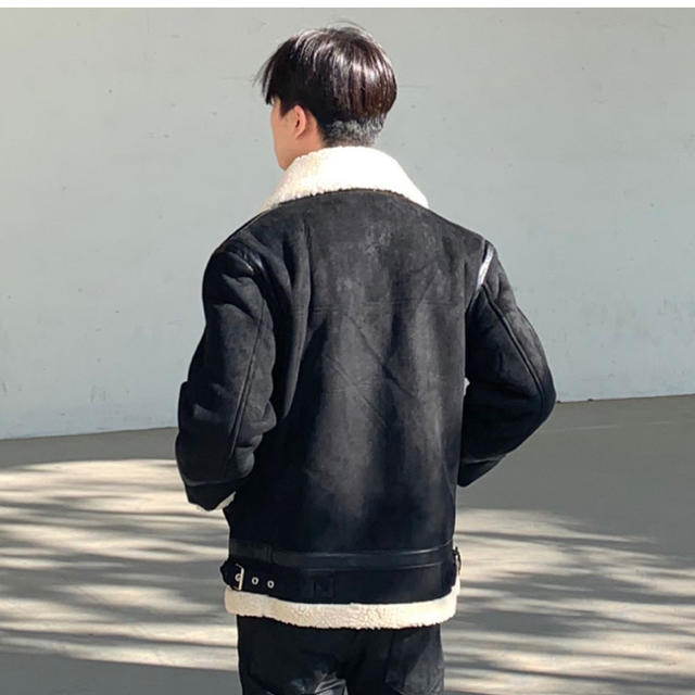 Balenciaga(バレンシアガ)のムートンジャケット　ブラック メンズのジャケット/アウター(ブルゾン)の商品写真