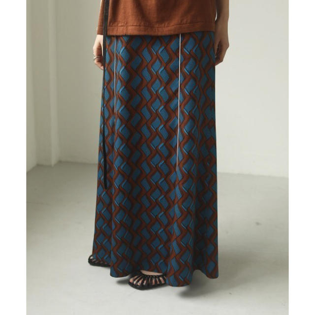 todayful／Geometric Piping Skirt 1