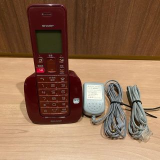 シャープ(SHARP)の【中古】シャープ JD-S07CL-R デジタルコードレス電話機(その他)