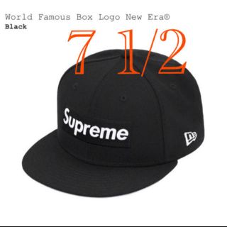 シュプリーム(Supreme)のSupreme New Era World Famous Box Logo 黒(キャップ)