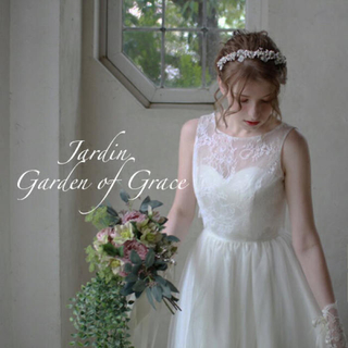 【ここ様専用】Garden of grace ウェディングドレス　ボレロセット(ウェディングドレス)