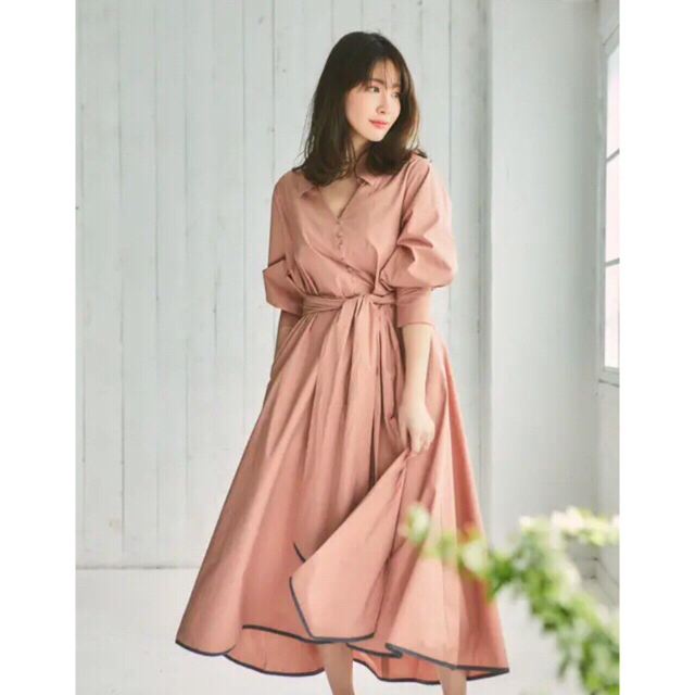 herlipto ????shirt midi dress - ロングワンピース/マキシワンピース