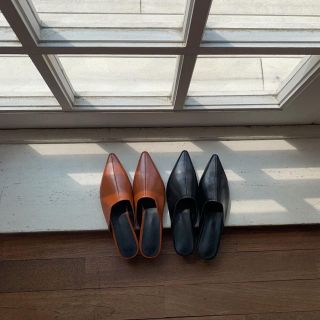 nokcha／stitch pointed toe sabo(ブーツ)