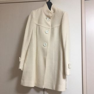 ルーデルー(Rew de Rew)の【美品】Rew de Rew オフホワイトコート(ロングコート)