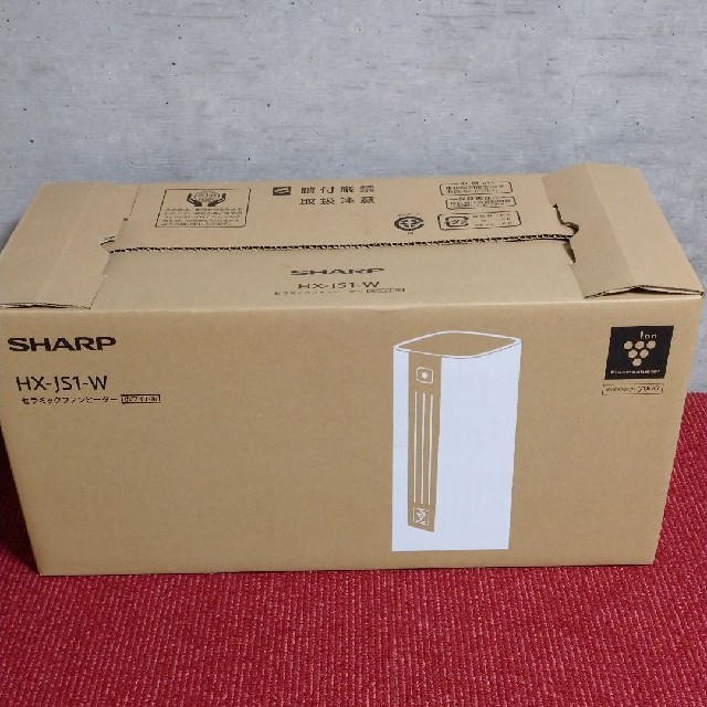 SHARP(シャープ)のSHARP シャープ セラミック ファンヒーター HX-JS1-W スマホ/家電/カメラの冷暖房/空調(電気ヒーター)の商品写真