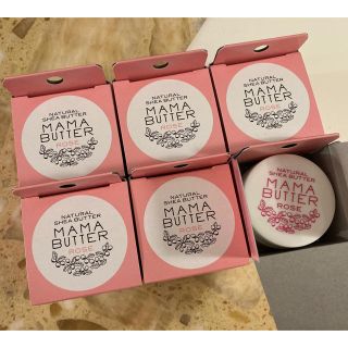 ママバター(MAMA BUTTER)の6コセット‼️MAMA BUTTER ローズの香り ママバター オーガニック (フェイスクリーム)