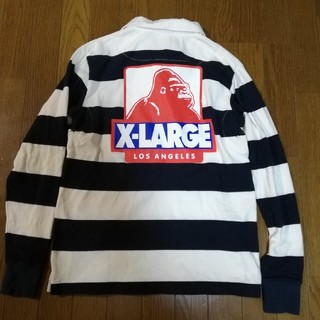 エクストララージ(XLARGE)のエクストララージ×FAT  ラガーシャツ　ボックスロゴ(Tシャツ/カットソー(七分/長袖))