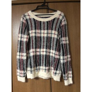 フォーエバートゥエンティーワン(FOREVER 21)のforever21 ニット　セーター　モヘアニット　フォーエバー21 チェック(ニット/セーター)