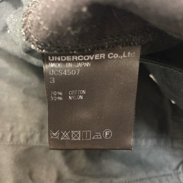 UNDERCOVER(アンダーカバー)のundercover フライトパンツ　L ブラック　ジッパー　3 アンカバ メンズのパンツ(ワークパンツ/カーゴパンツ)の商品写真