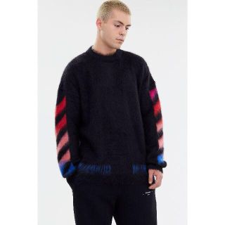 オフホワイト(OFF-WHITE)の新品 M Off-White Diagonal セーター オフホワイト (ニット/セーター)