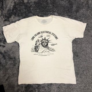 ボンジュールレコーズ(bonjour records)のライズレコード　lies records Tシャツ　Lサイズ　ホワイト(Tシャツ/カットソー(半袖/袖なし))