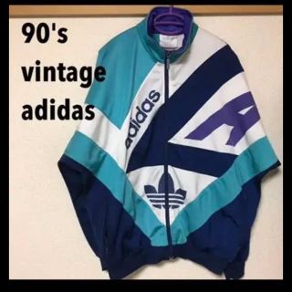 アディダス(adidas)の【90's】アシンメ切り替えトラックトップ(ジャージ)