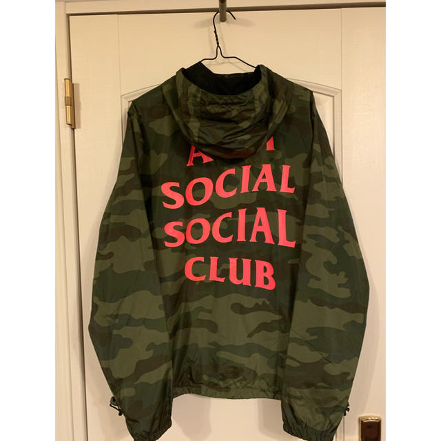 anti social social club windbreaker camo