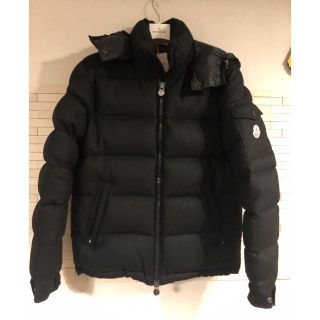 モンクレール(MONCLER)の着用1回　モンクレール　モンジュネーブル　ダウンジャケット　サイズ1  ブラック(ダウンジャケット)