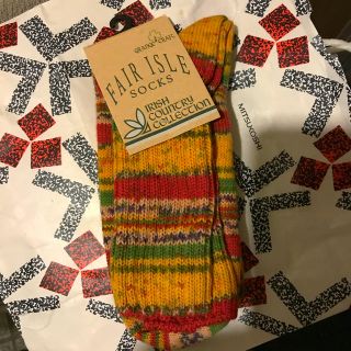 ジャーナルスタンダード(JOURNAL STANDARD)の☆新品未使用☆GRANGE CRAFT/ FAIR ISLE SOCKS(ソックス)