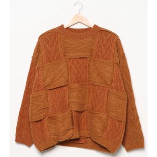 サンシー(SUNSEA)のYOKE/ヨーク/CROSSING CABLE CREW NECK KNIT(ニット/セーター)