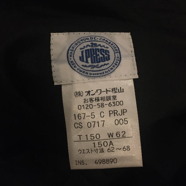 J.PRESS(ジェイプレス)のオンワード樫山　J.PRESS フォーマル  150 J press キッズ/ベビー/マタニティのキッズ服男の子用(90cm~)(ドレス/フォーマル)の商品写真