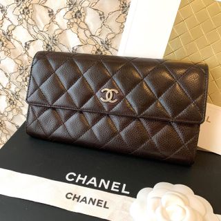 シャネル(CHANEL)のみき様専用　正規品 シャネル 美品 キャビアスキン マトラッセ 長財布 財布(財布)