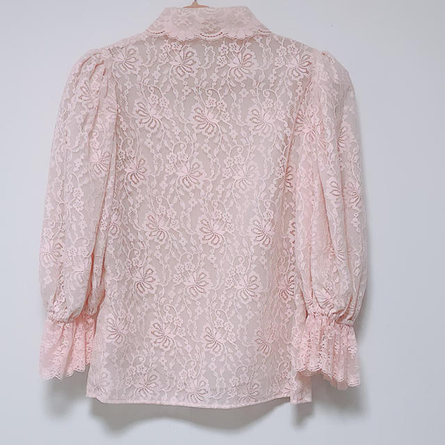 Lochie - vintage pink lace blouseの通販 by the doll｜ロキエならラクマ 高評価お得