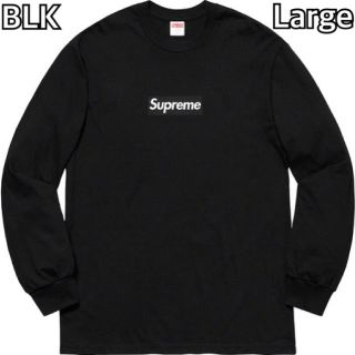 シュプリーム(Supreme)のラス1！Supreme Box Logo L/S Tee Black Large(Tシャツ/カットソー(七分/長袖))