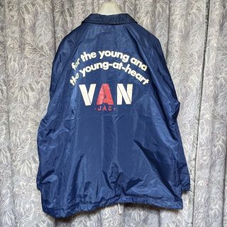 VAN コーチジャケット　ネイビー　ラグラン袖