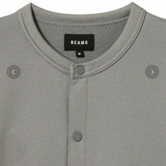 BEAMS - BEAMS スナップ クルースウェット カーディガンの通販 BEAMS - BEAMS スナップ クルースウェット カーディガンの通販