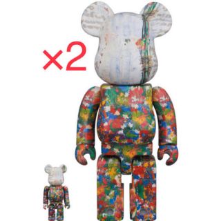 メディコムトイ(MEDICOM TOY)の限定BE@RBRICK 木梨憲武《感謝》100％ & 400％  2体セット(その他)