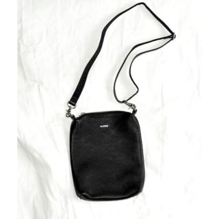 KAIKO LEATHER SHOULDER BAG "BLACK"(ショルダーバッグ)