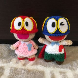 パーマン風、パー子風あみぐるみ　ハンドメイド(あみぐるみ)