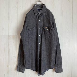 ラングラー(Wrangler)の古着 USA製 ラングラー  ウエスタンデニムシャツ wrangler 状態良好(シャツ)