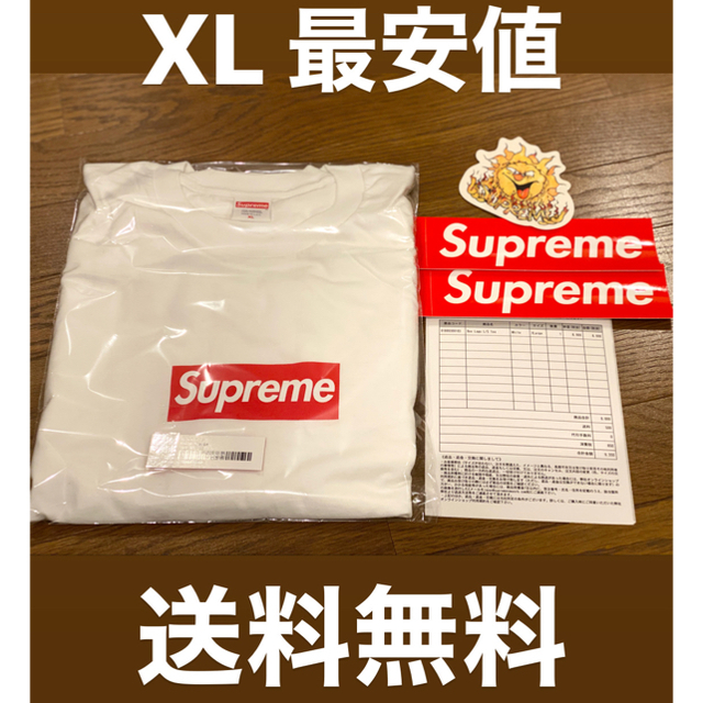 最安★ supreme  swarovski box logo tee  L