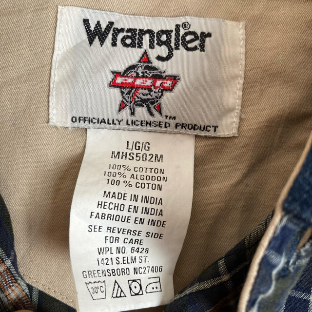 Wrangler(ラングラー)のラングラー wrangler 切替チェックシャツ シャツワンピース デニム襟 メンズのトップス(シャツ)の商品写真